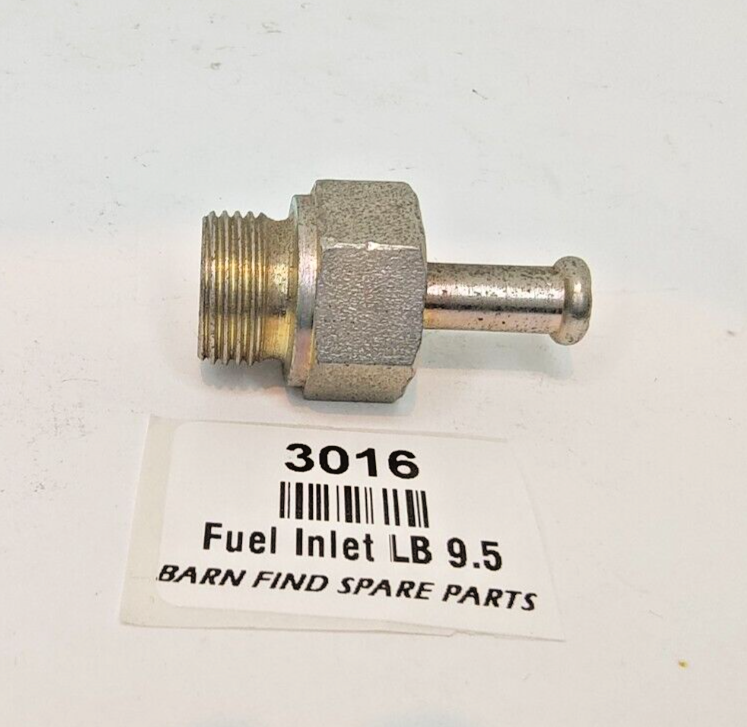 SU Carburettor NOS Fuel Bowl large bolt push on clamp style straight 9.5mm 3/8"0