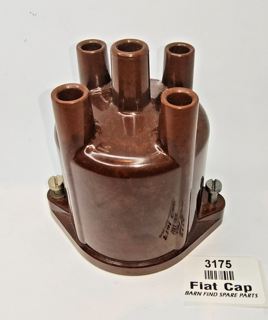Fiat 850 124 ignition distributor cap brown, New Old Stock.0