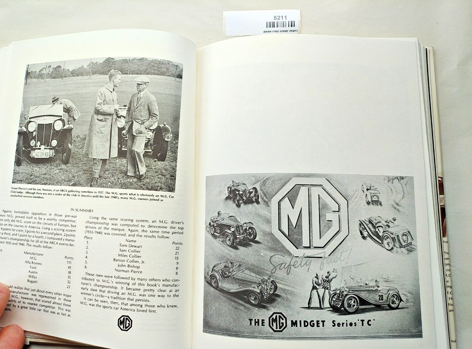 M.G. THE SPORTS CAR AMERICA LOVED FIRST 1975 first edition hardcover R L Knudson5