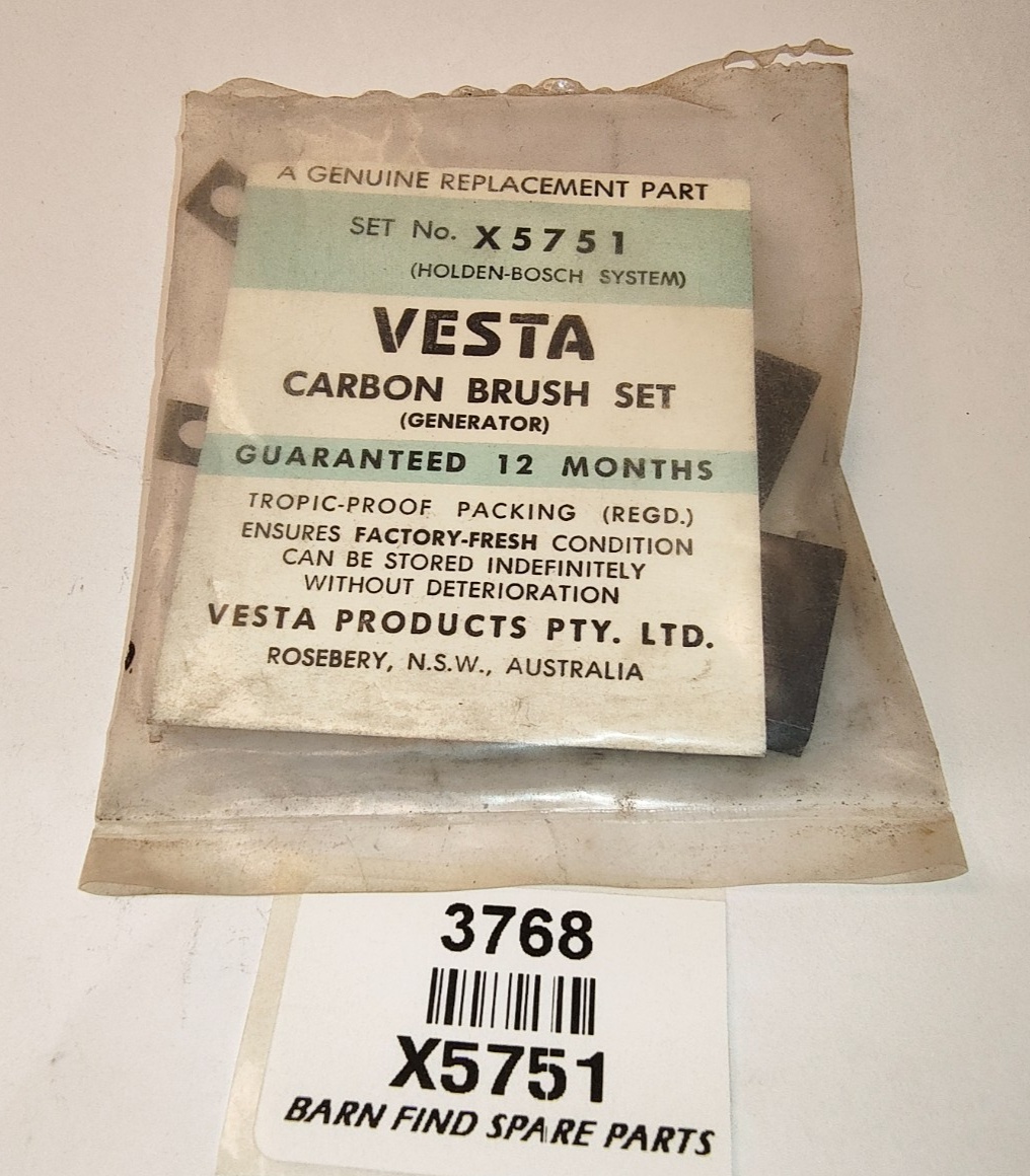 VESTA Holden Bosch Generator Brush set No. X5751 New Old Stock0