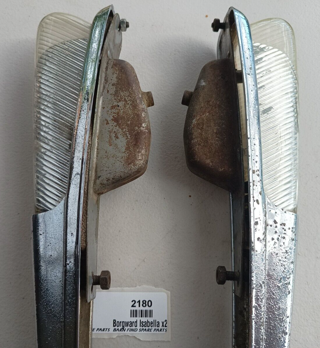 Original Borgward Isabella USED pair of left &right front Indicator housings5