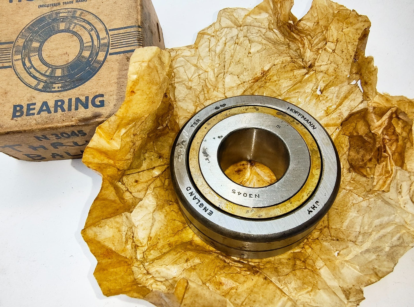 Hoffmann Thrust Ball Bearing, New Old Stock N3045, in original packaging1