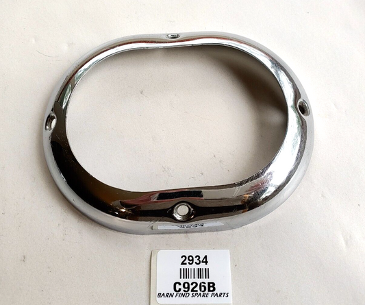 Original used Oval chrome Bezel Gear Lever gaiter retainer C926B Wolseley 15/500