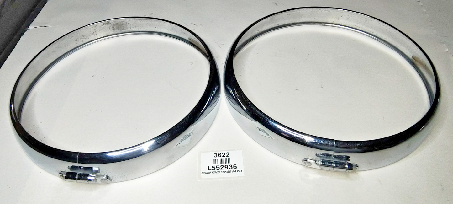 Lucas Original Pair 7 15/16" Headlight headlamp Rims L552936 Good Used Suit P7000