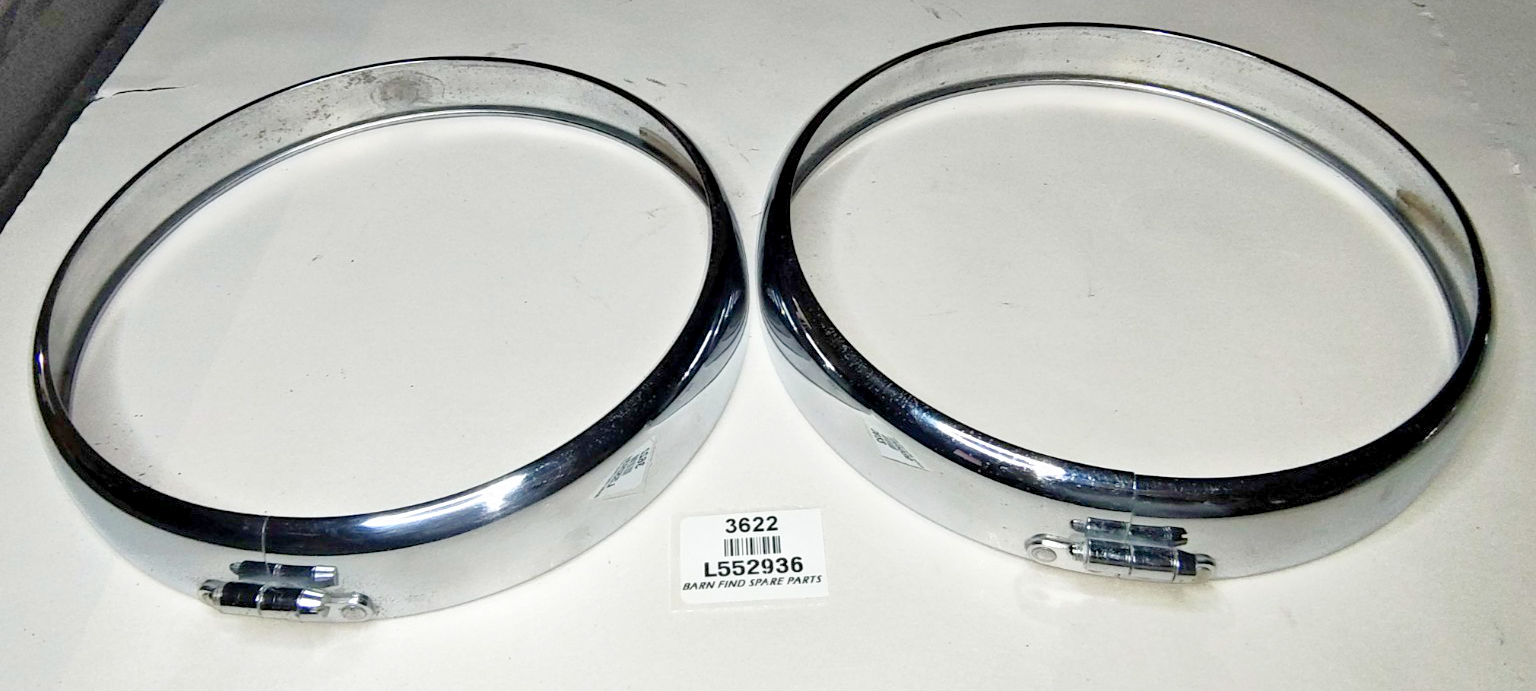 Lucas Original Pair 7 15/16" Headlight headlamp Rims L552936 Good Used Suit P7000