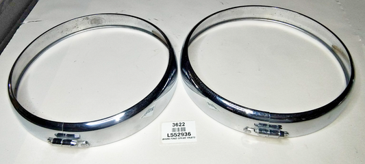 Lucas Original Pair 7 15/16" Headlight headlamp Rims L552936 Good Used Suit P7000