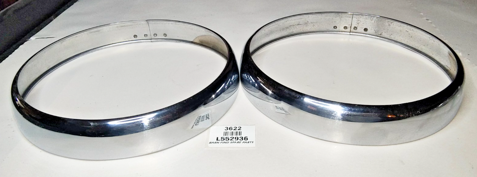 Lucas Original Pair 7 15/16" Headlight headlamp Rims L552936 Good Used Suit P7004