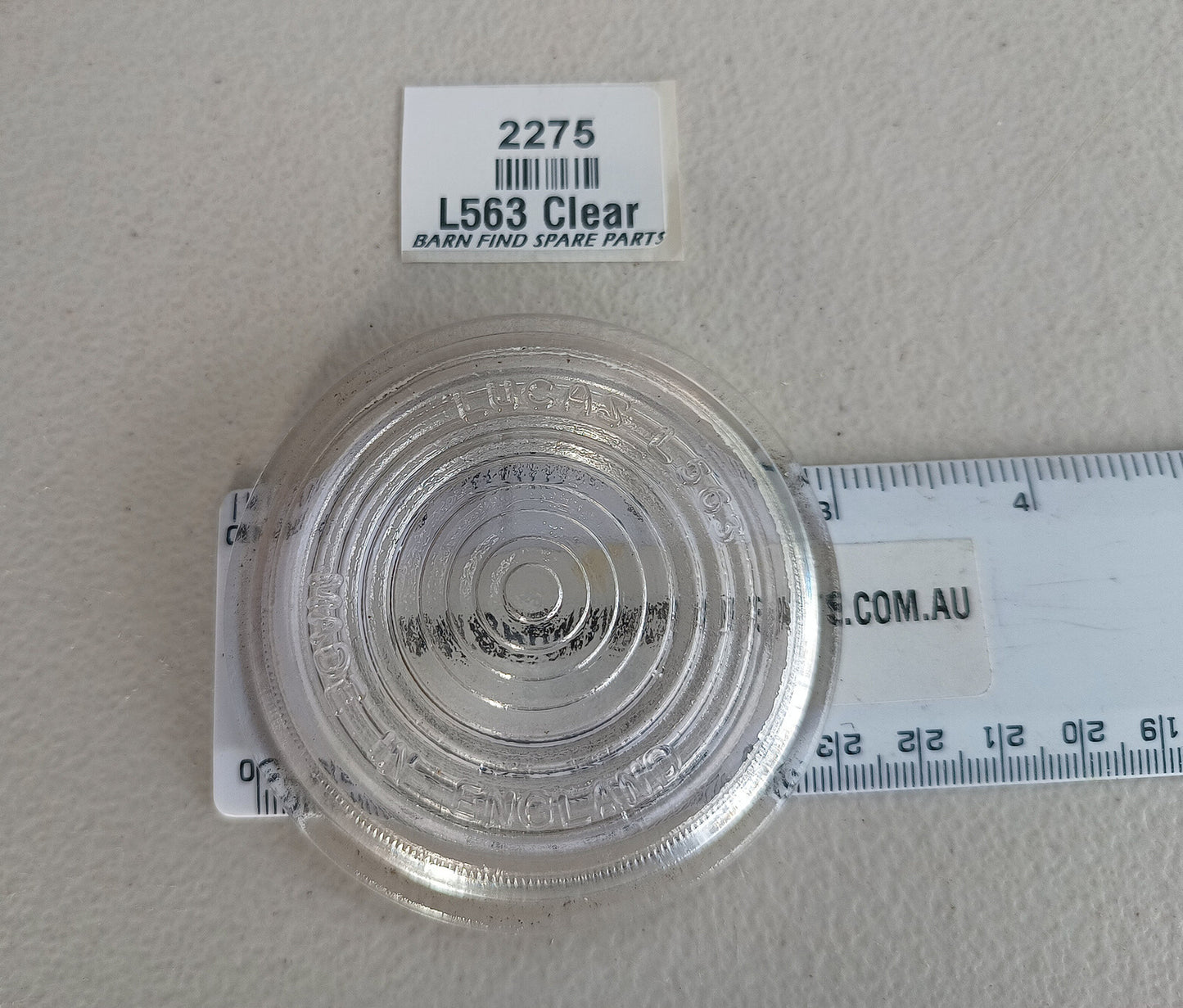 Lucas Original Clear Glass Lens, L563. Used Condition0