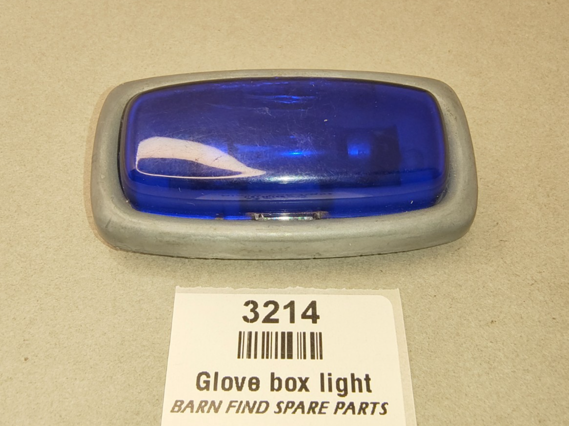 Original Jaguar Mk2 S Type Daimler BLUE GLASS Glove Box Light good used0
