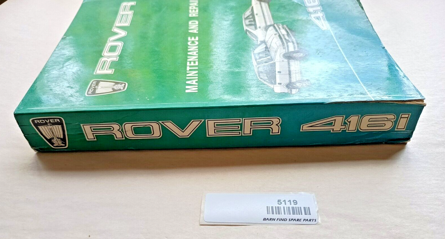 Rover 416i Maintenance and repair manual Used.8