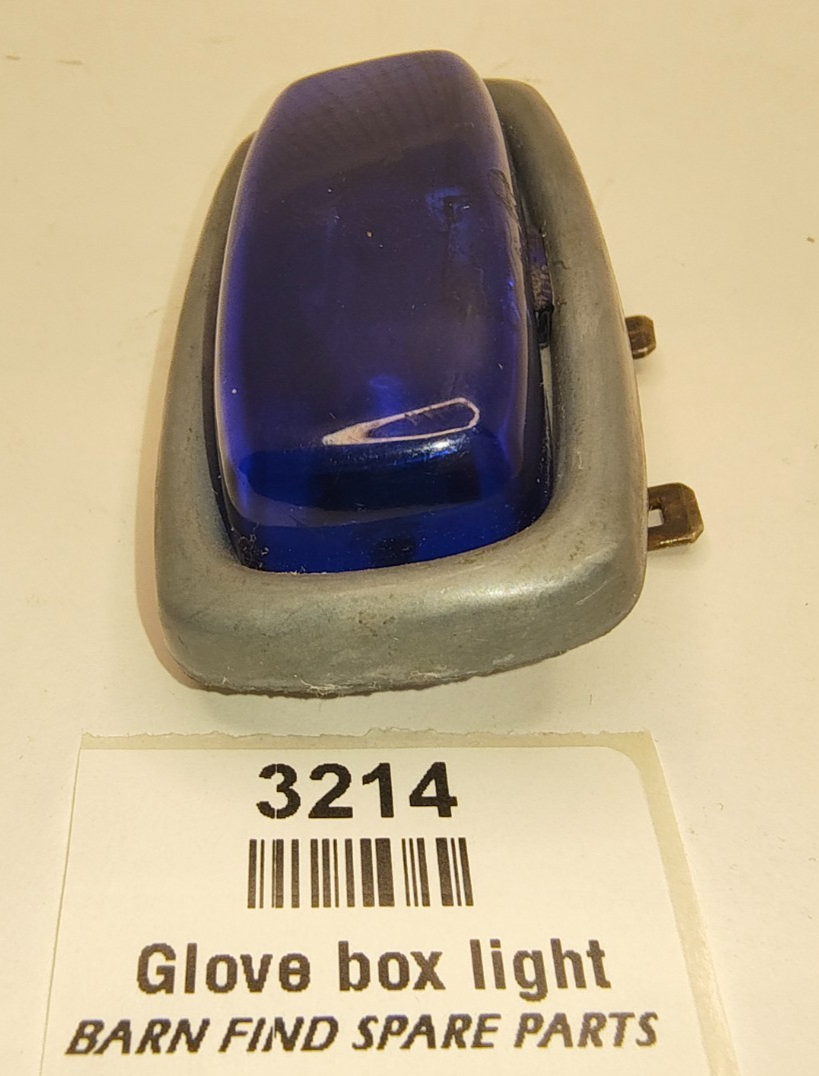 Original Jaguar Mk2 S Type Daimler BLUE GLASS Glove Box Light good used4