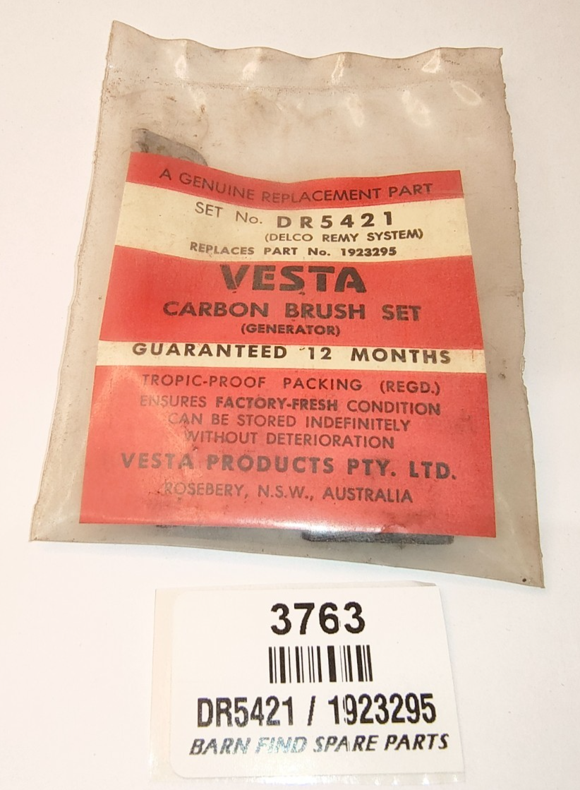 VESTA DELCO REMY Generator Brush set No. DR5421 Alt: 1923295 New Old Stock0