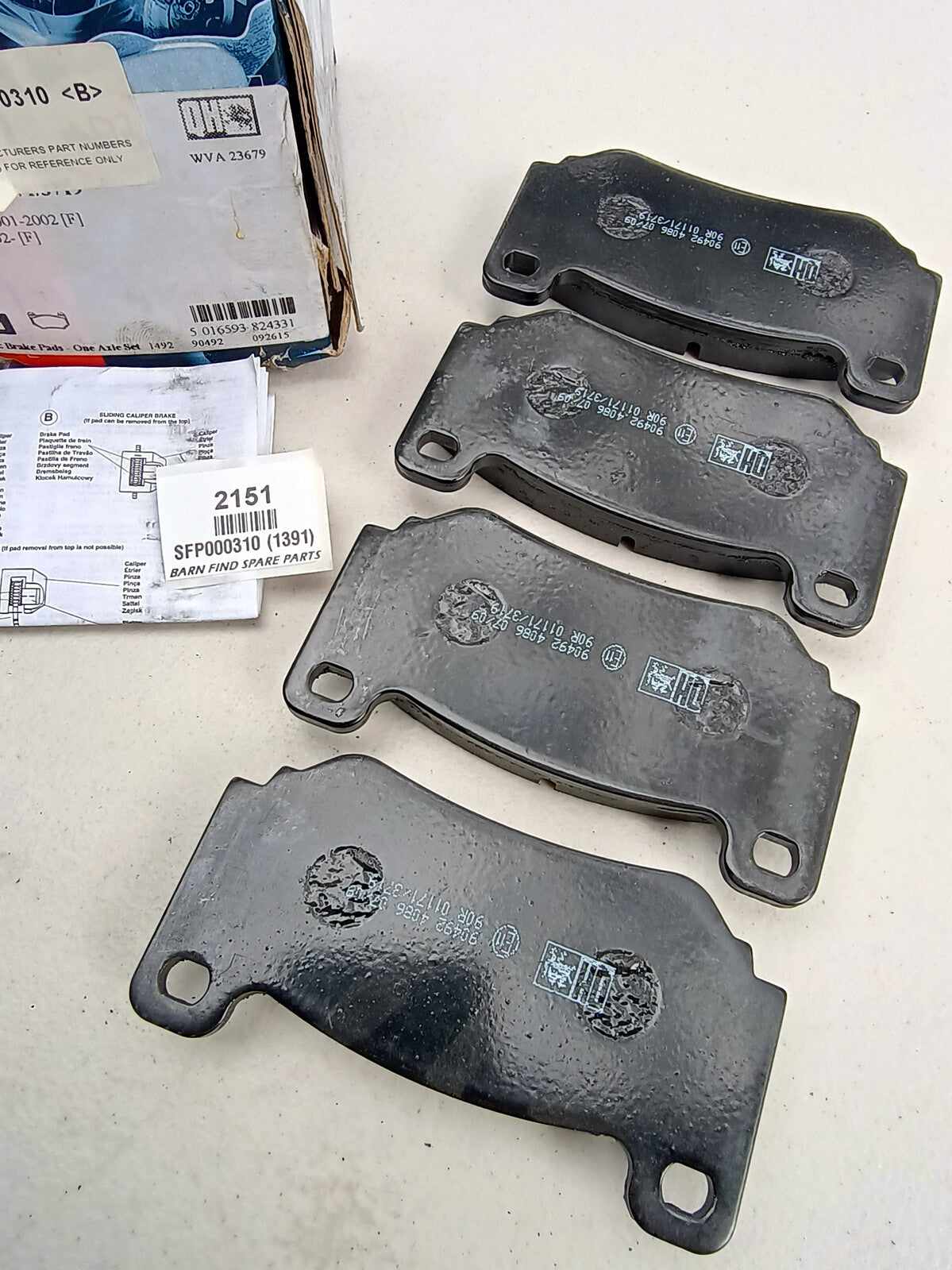 QH Brake Pads Front Set SFP000310 ( 1391 ), New Old Stock1