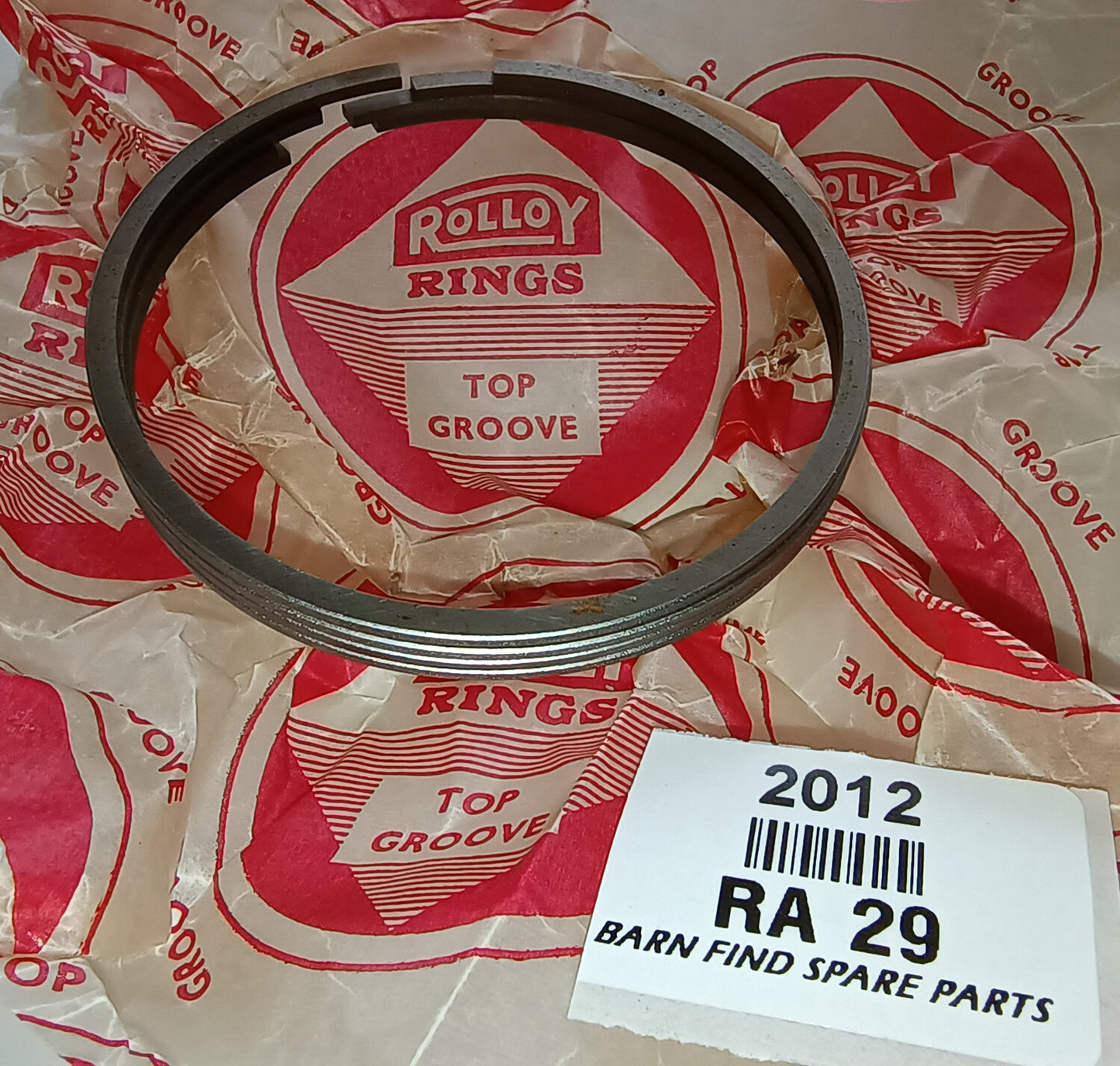 Original New Old Stock RA 29 piston ring set - British Leyland genuine parts and3