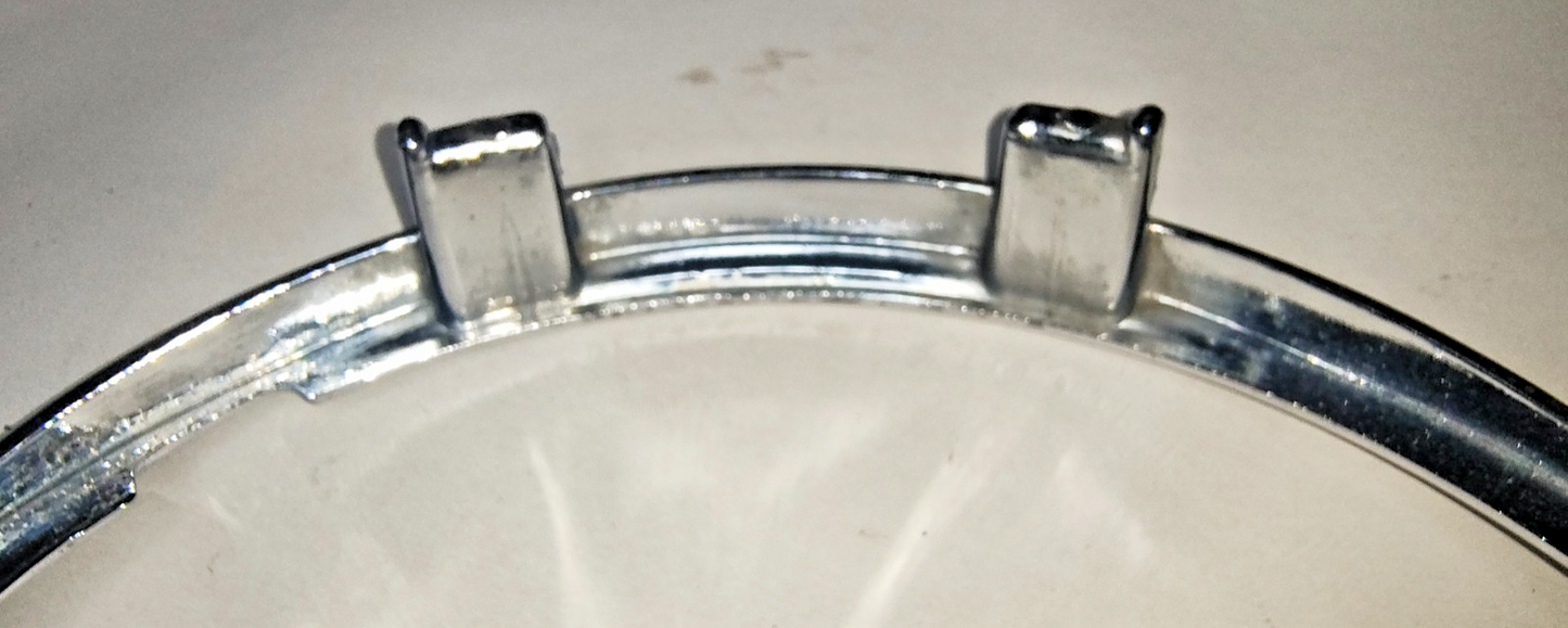 JAGUAR DAIMLER Original pair METAL Chrome 5.75" inner headlamp trim/rims C1818110