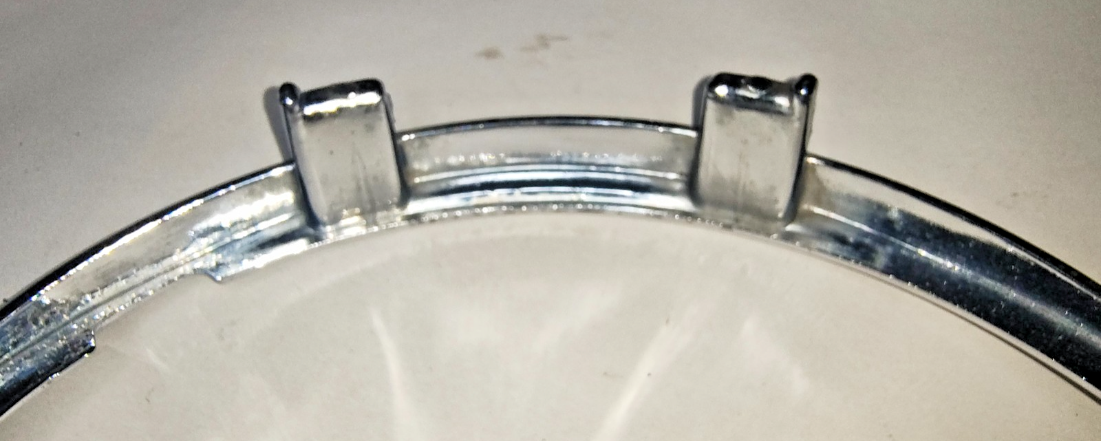 JAGUAR DAIMLER Original pair METAL Chrome 5.75" inner headlamp trim/rims C1818110