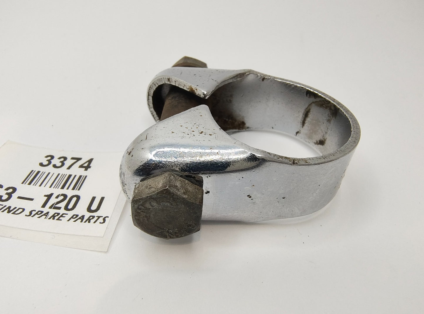 STEERING COLUMN CLAMP Inc. bolt, nut, washer & distance tube Good Used 263-1204