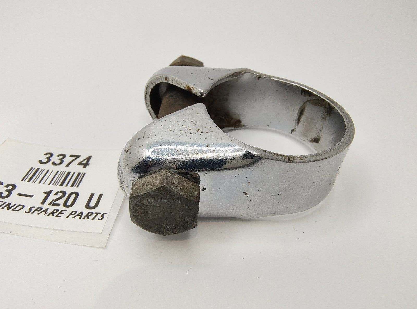 STEERING COLUMN CLAMP Inc. bolt, nut, washer & distance tube Good Used 263-1204