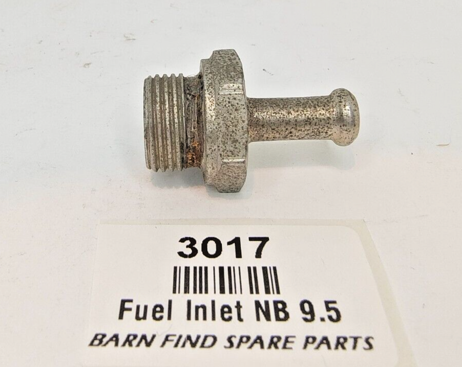 SU Carburettor NOS Fuel Bowl narrow bolt push on clamp style straight 9.5mm 3/8"0