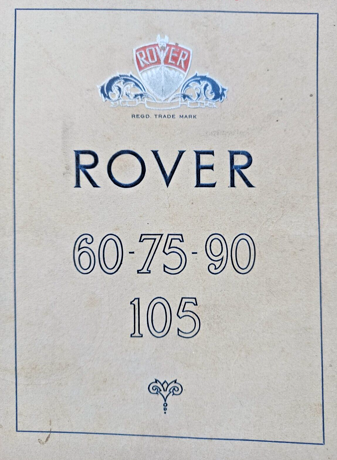 Rover P4 60 75 90 105 Saloon 1957-58 Owners Instruction & Maintenance manual1