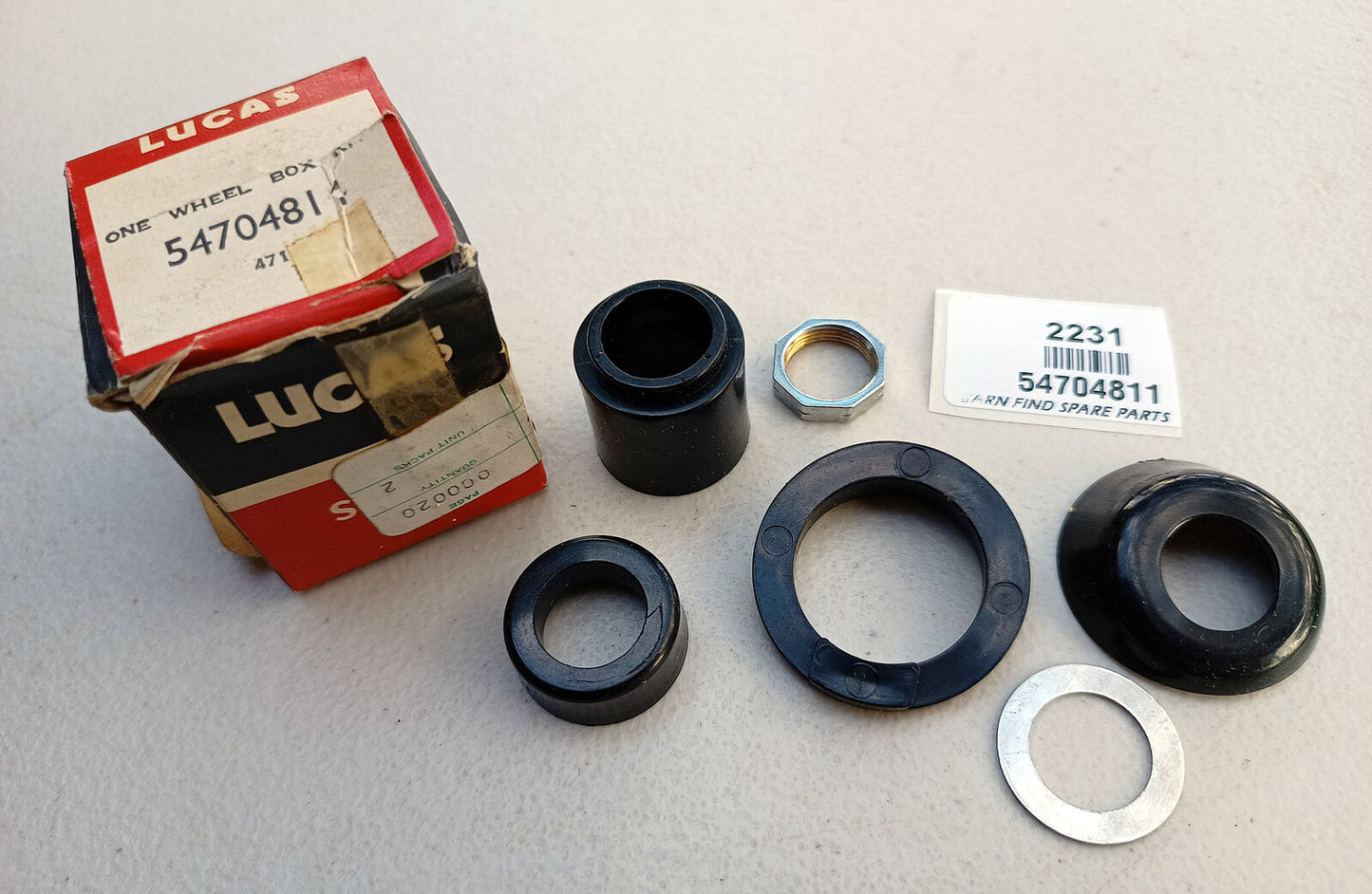 Original Lucas WIPER WHEEL BOX BUSH KIT 54704811 NOS1
