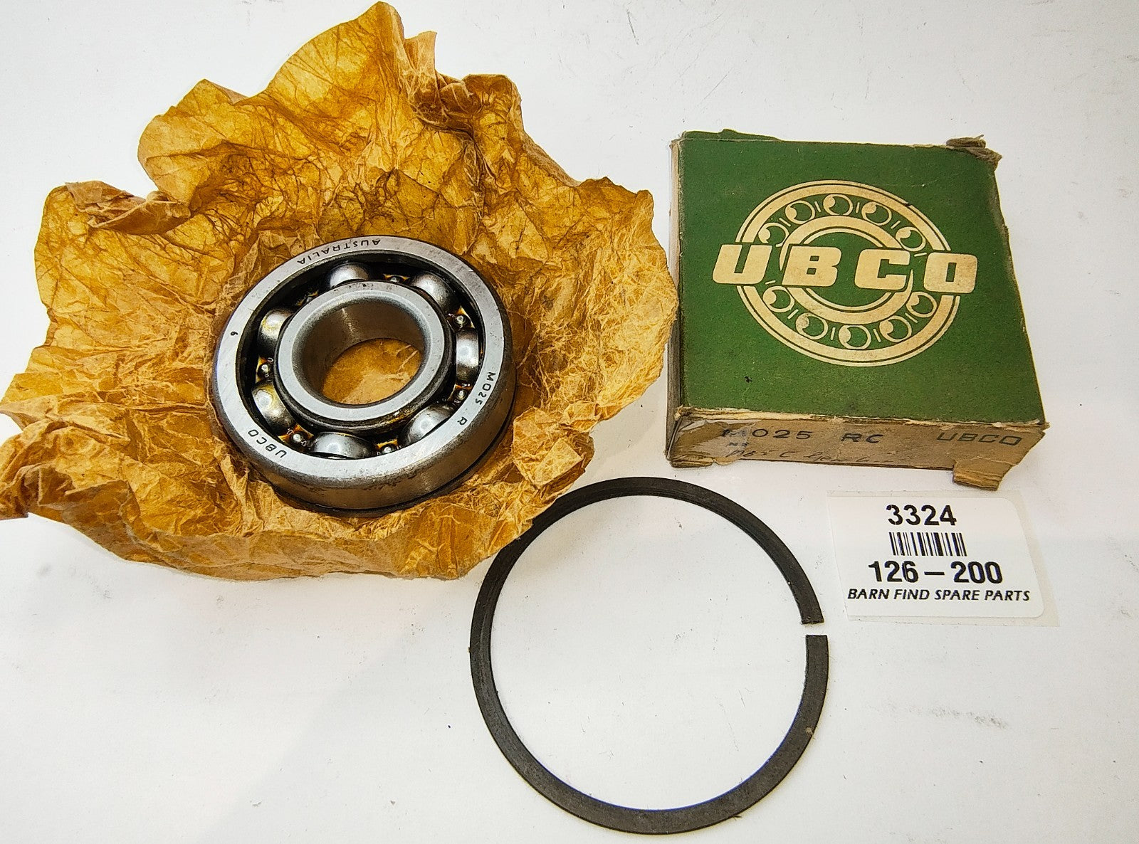UBC Single Row Deep Groove Open Type Ball Bearing in original packaging 126-2000
