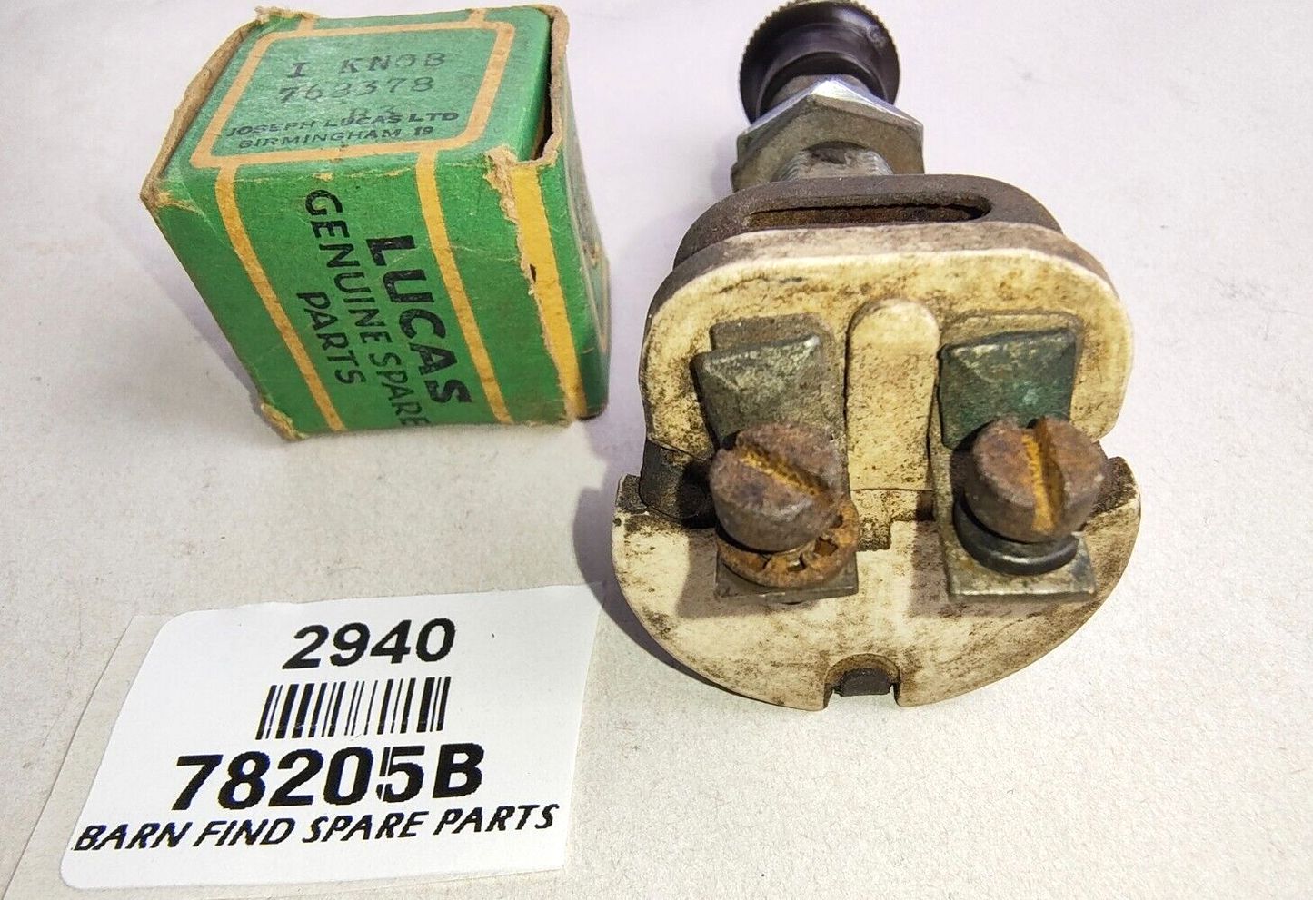 Lucas Original used CHR1 Rotary Rheostat  3 ohms resistance switch 78205B5
