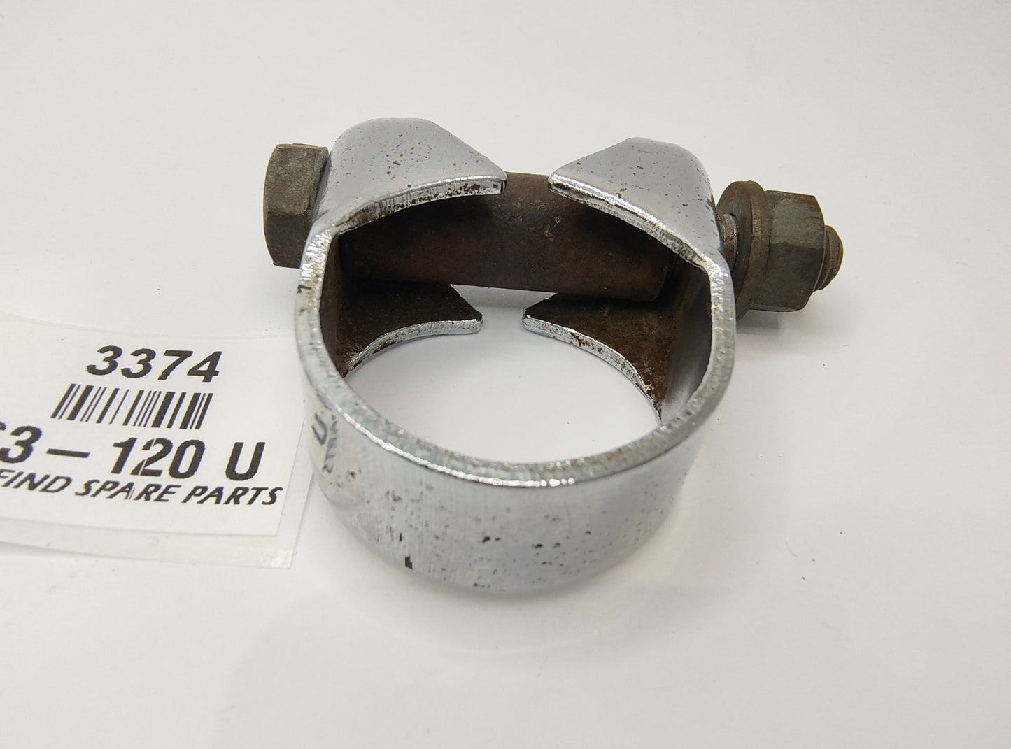 STEERING COLUMN CLAMP Inc. bolt, nut, washer & distance tube Good Used 263-1203