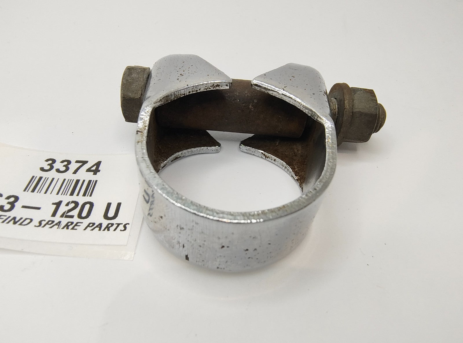 STEERING COLUMN CLAMP Inc. bolt, nut, washer & distance tube Good Used 263-1203