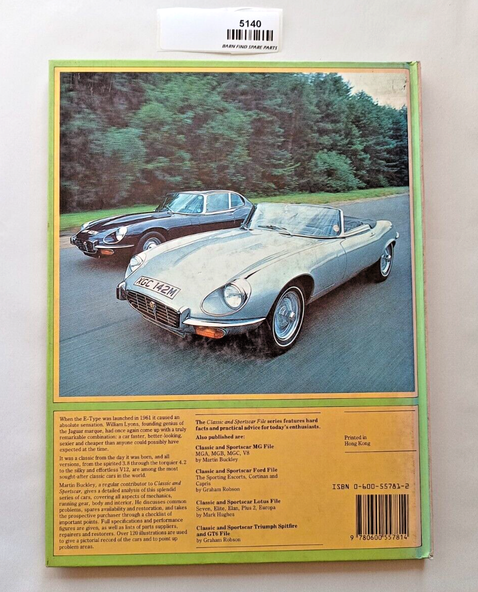 Classic and Sportscar JAGUAR E-TYPE FILE 1.8.4.2.V12 by Martin Buckley hardcover10