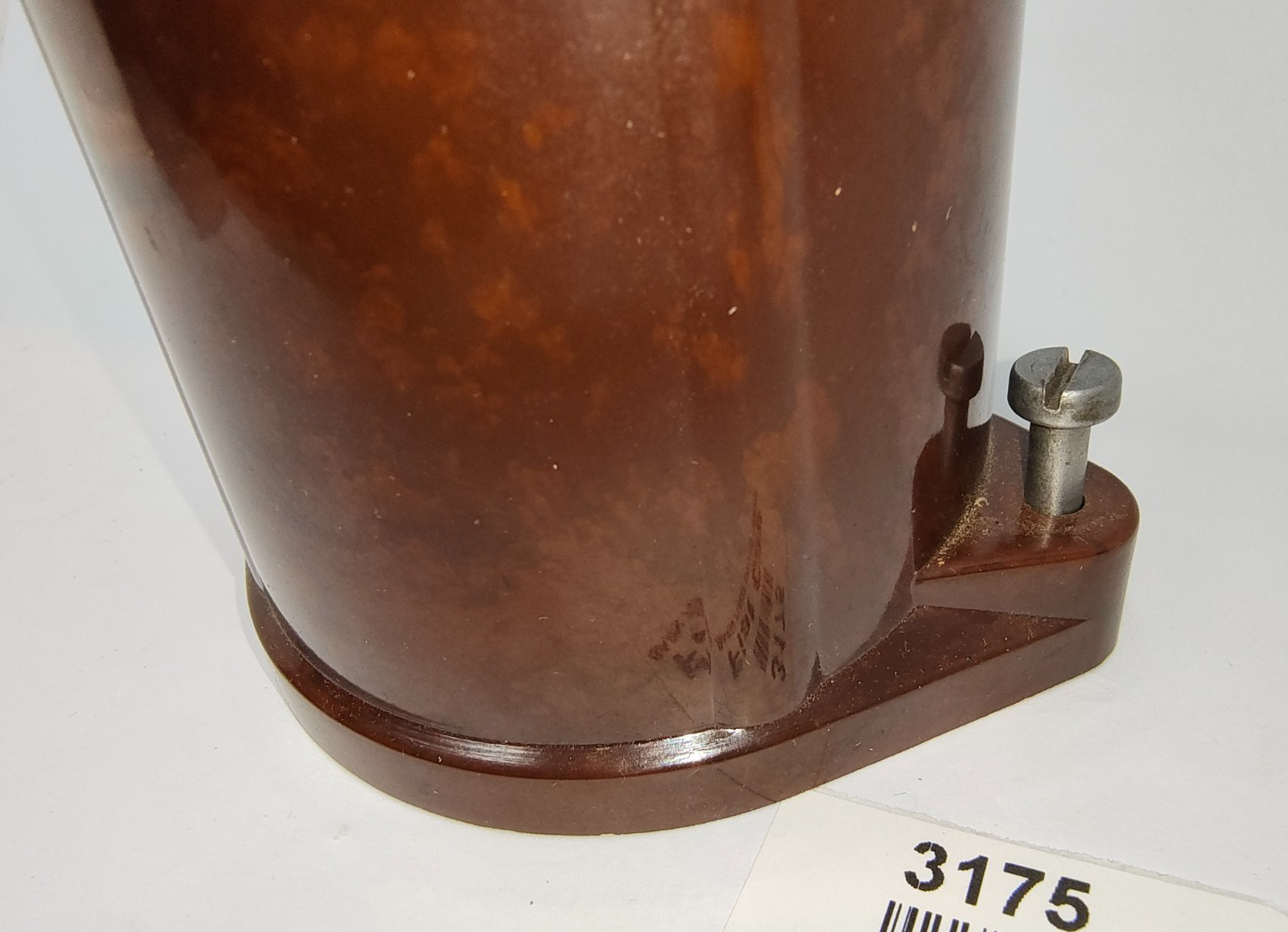Fiat 850 124 ignition distributor cap brown, New Old Stock.4