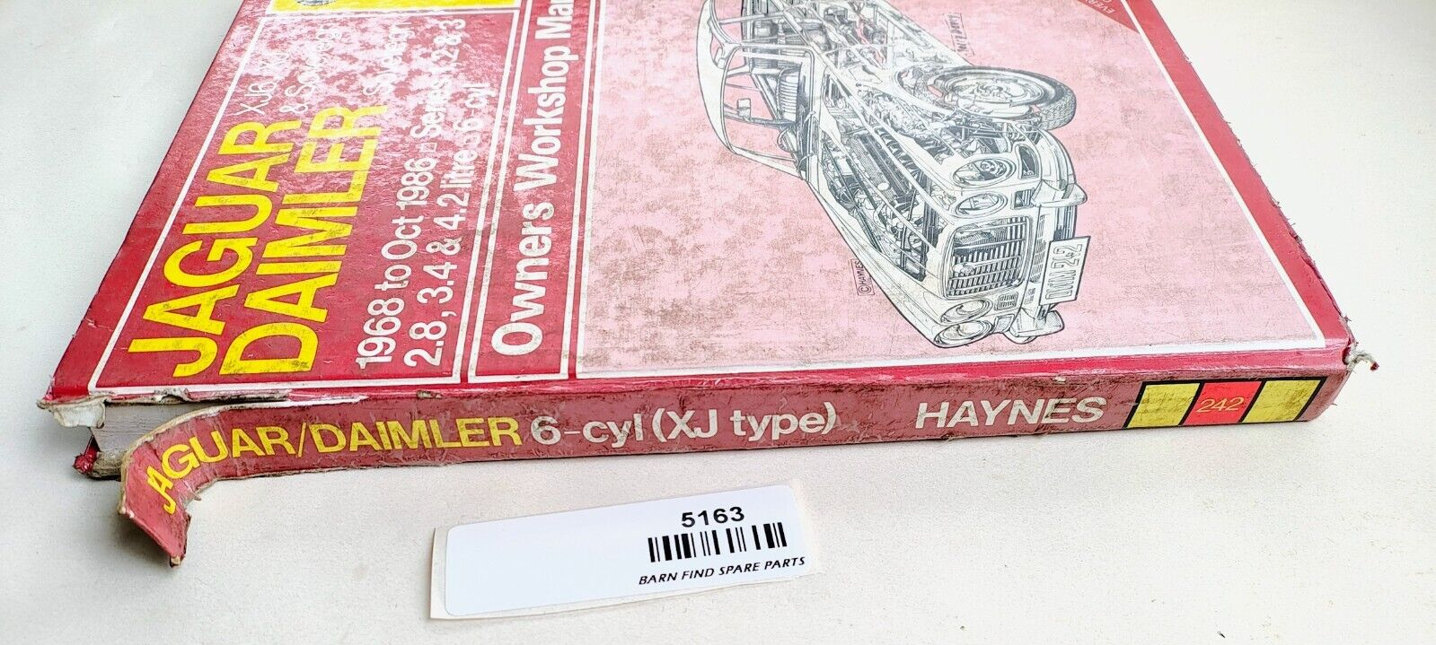 Hardcover Jaguar Daimler Sovereign XJ6 Series 1 2 & 3 1968-1986 Haynes Manual2