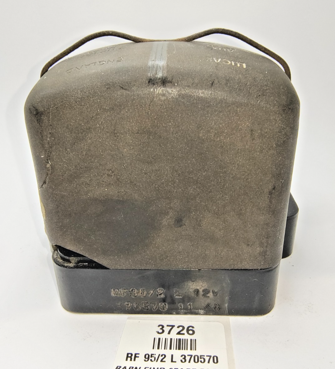 ORIGINAL Used LUCAS RF95/2 L 12V Voltage Regulator 370570 Date Stamped 11 484