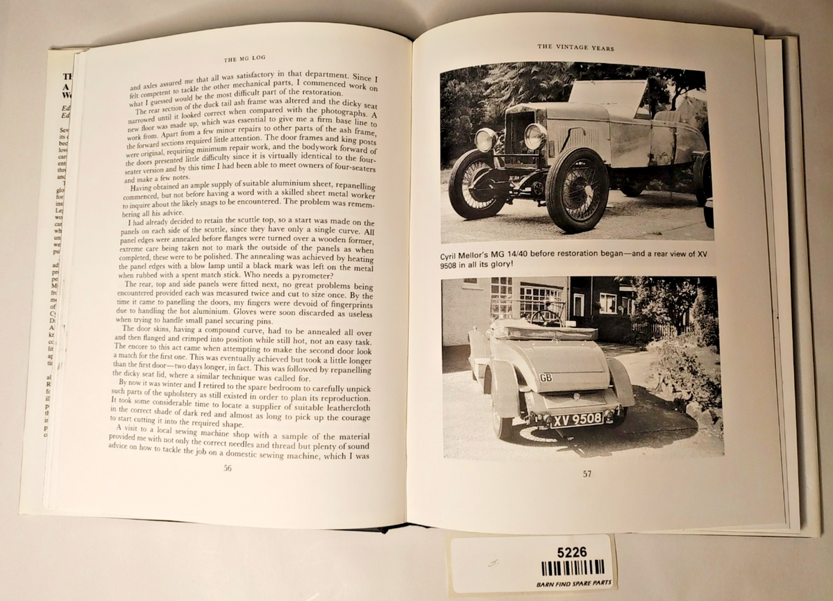 MG LOG A CELEBRATION OF THE WORLD'S FAVOURITE SPORTS CAR Peter Haining hardcover6