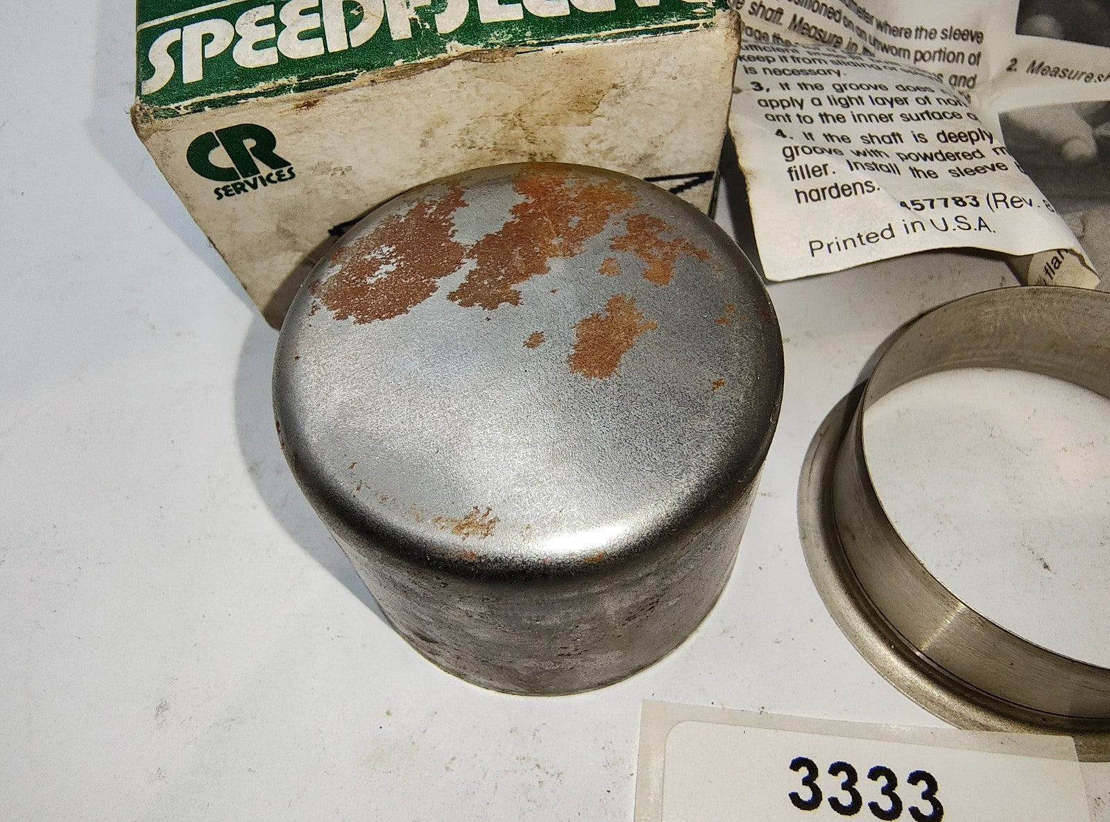 CR Hardened Stainless Speedie Sleeve New Old Stock in original packaging 991577
