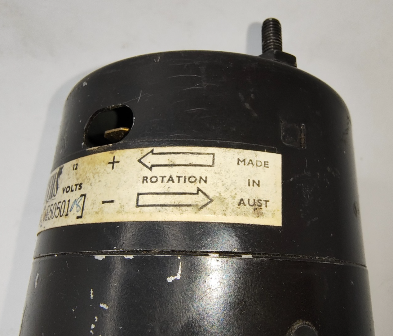 Smiths 12 Volt two directional single speed motor, New Old Stock, Code E505013