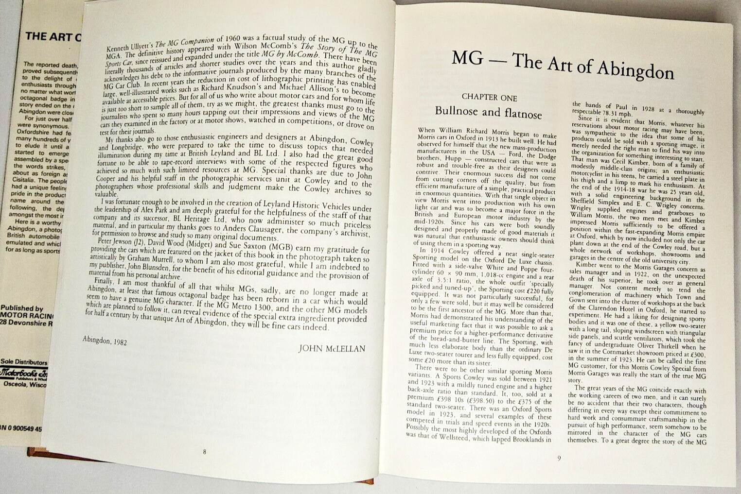MG The Art of Abingdon by John McLellan hardcover book5