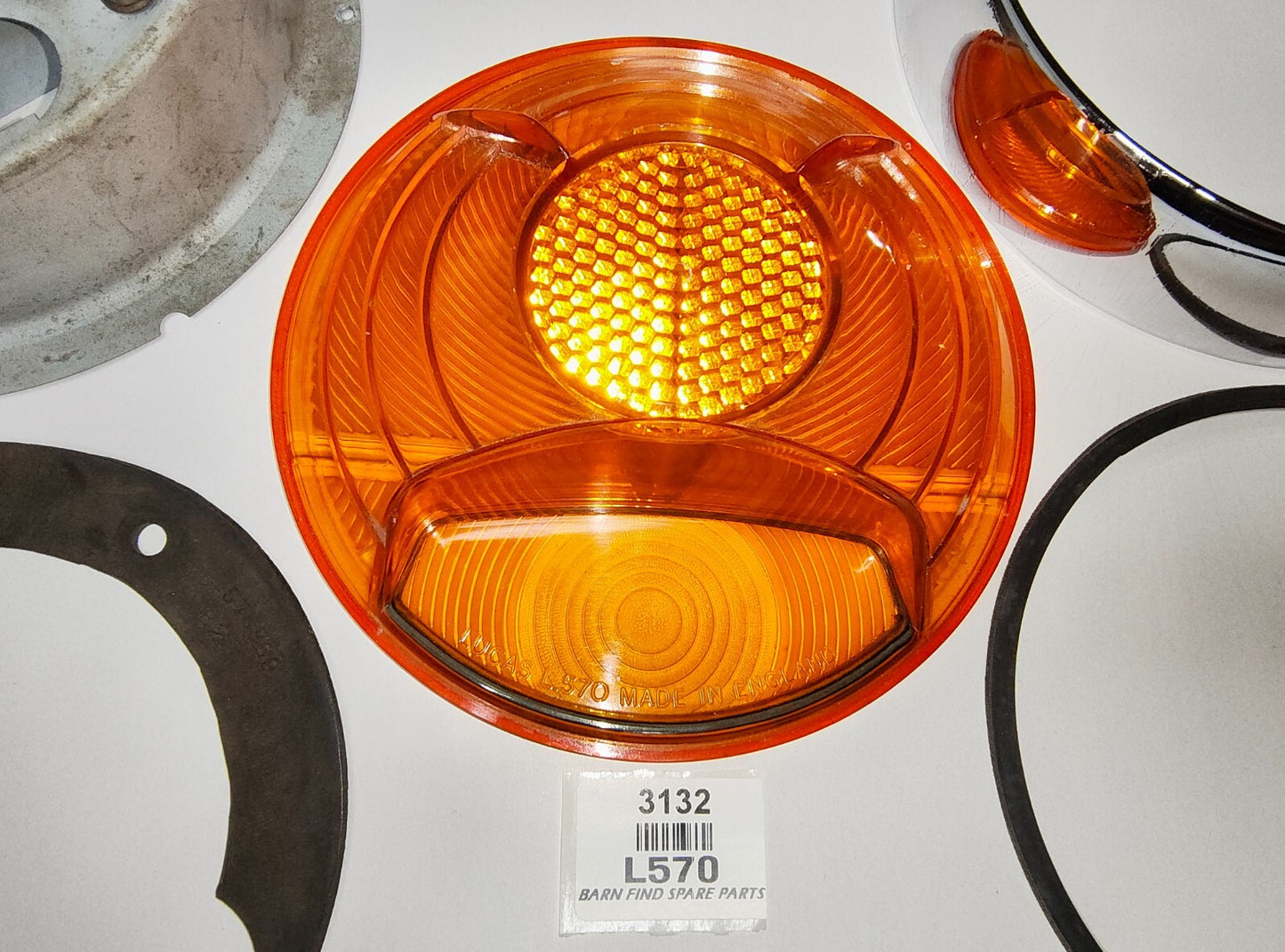 RARE Original Lucas AMBER L570 Tail Light suits Lancia Flaminia Appia Vanguard9