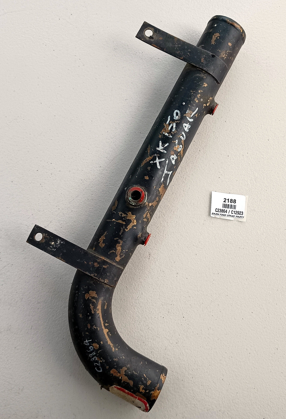  ALL BRASS Lower Water Radiator Pipe, C23864 / C12923 for Jaguar XK150.  New Old1