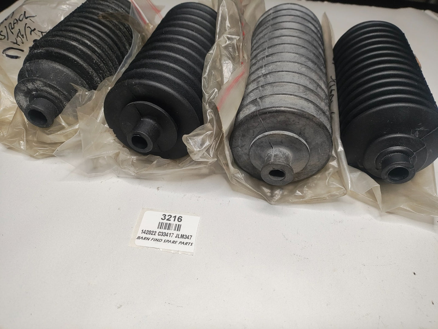 4 x assorted Jaguar 2" ID Steering Rack boots New Old Stock C33417 JLM347 1420225