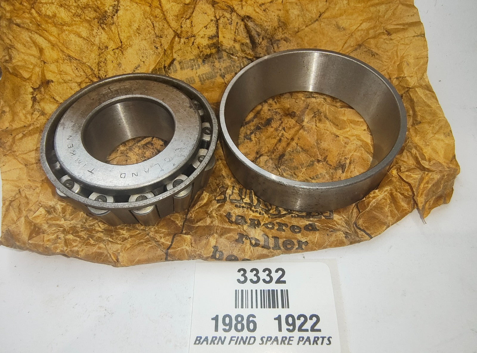 Timken Single Row Tapered Roller Bearing Cone 18690 1986 19220 New Old Stock2