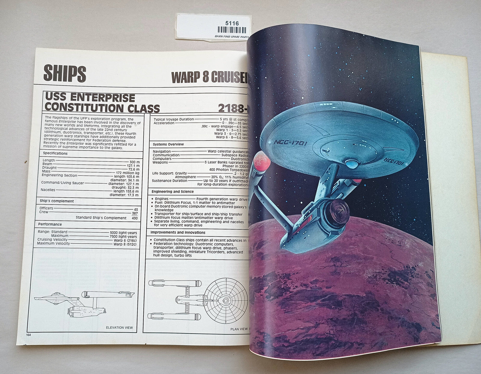 Three Original Startrek collectable manuals first editions5