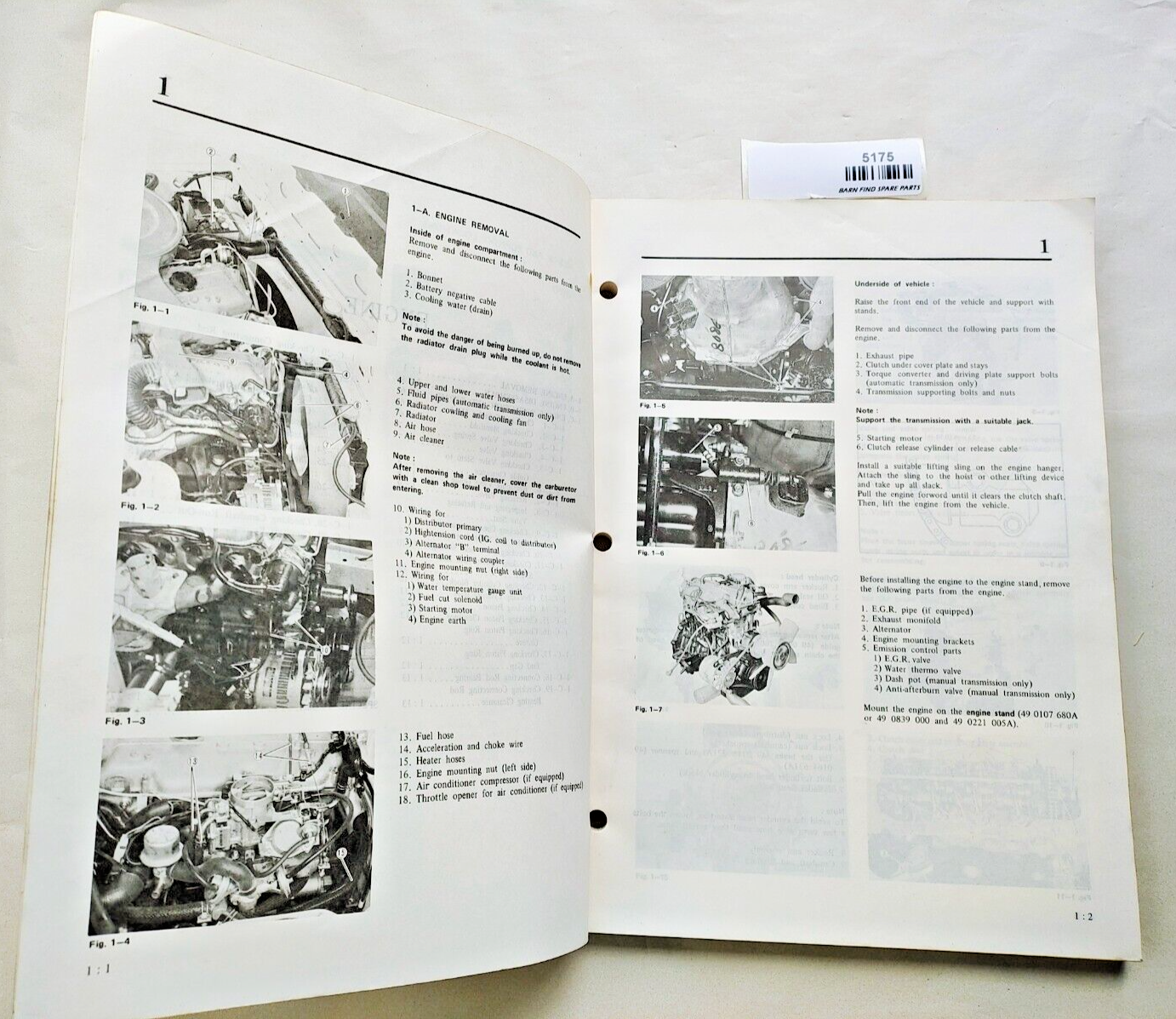 Original MAZDA 626 genuine dealer workshop manual 1978 pre-owned4