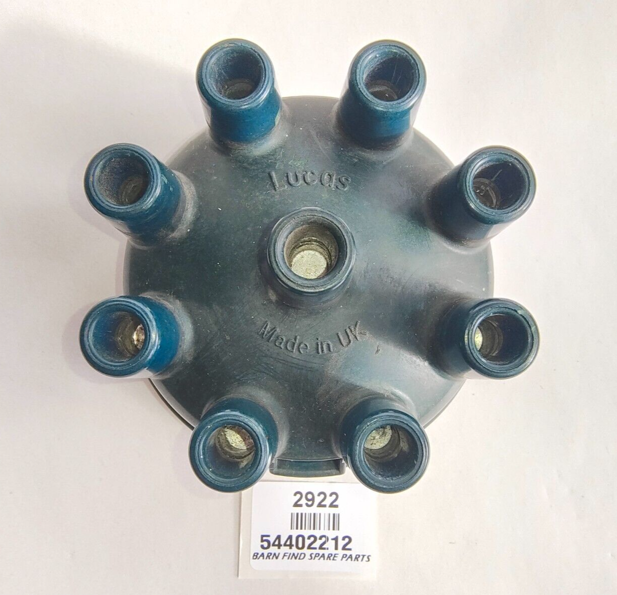 Lucas top entry distributor cap 8 cylinder Blue/green. 54402212 Used1