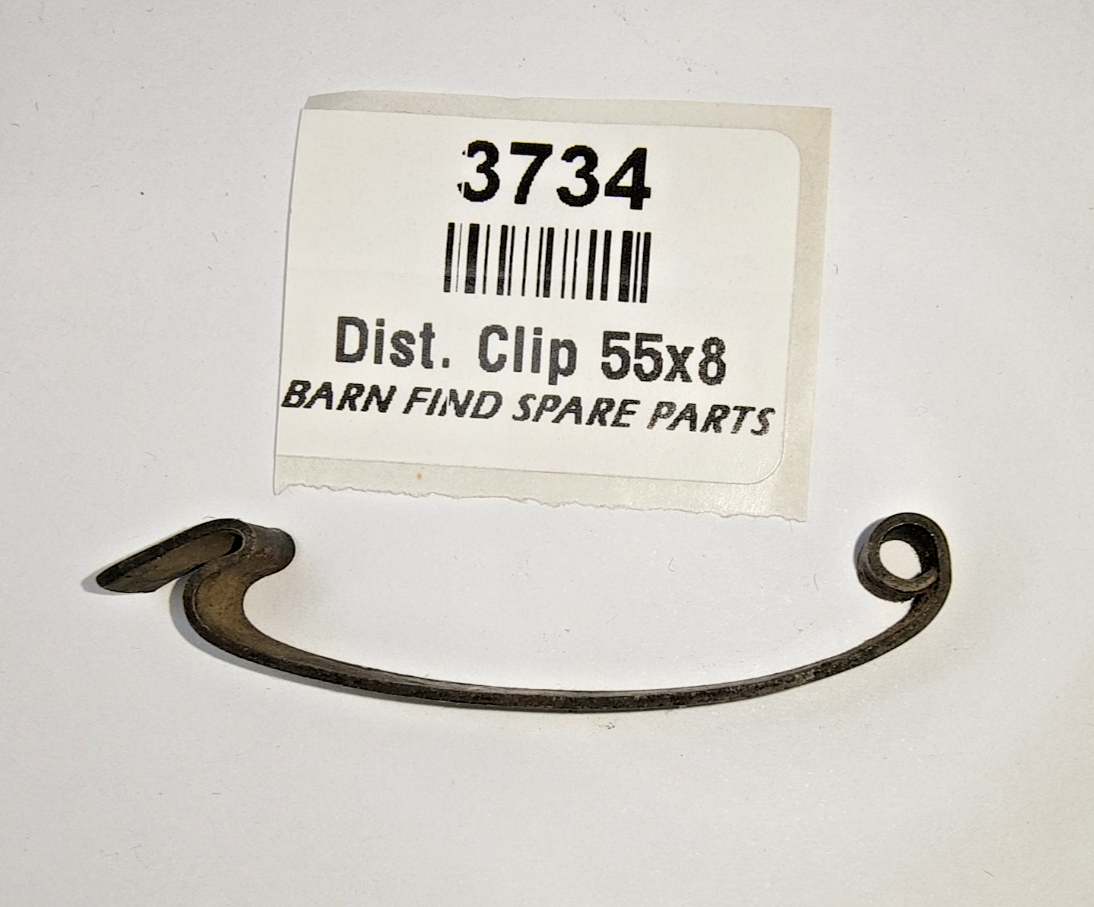 Lucas Distributor Clip Used Length 55mm Width 8mm Pivot to Nose 40mm sold each2