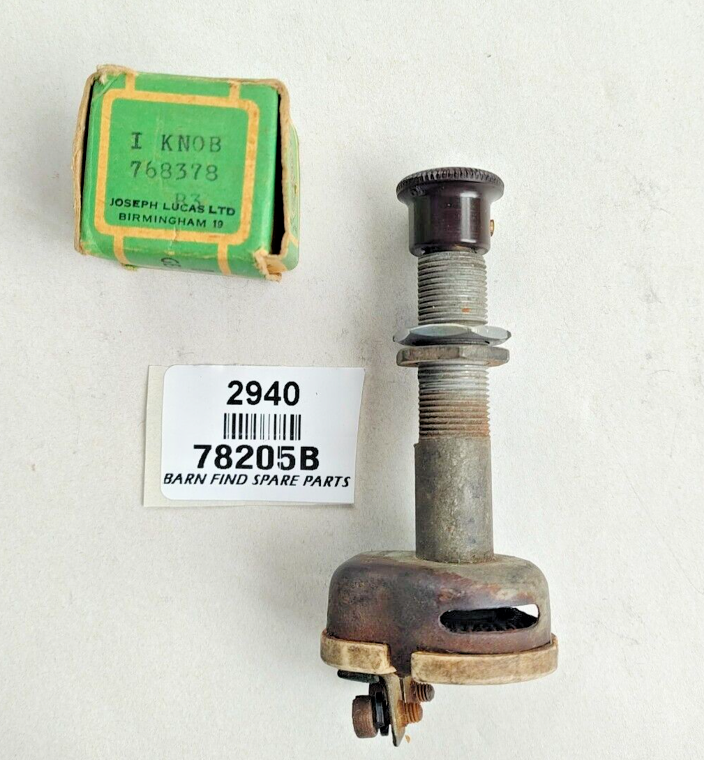 Lucas Original used CHR1 Rotary Rheostat  3 ohms resistance switch 78205B0