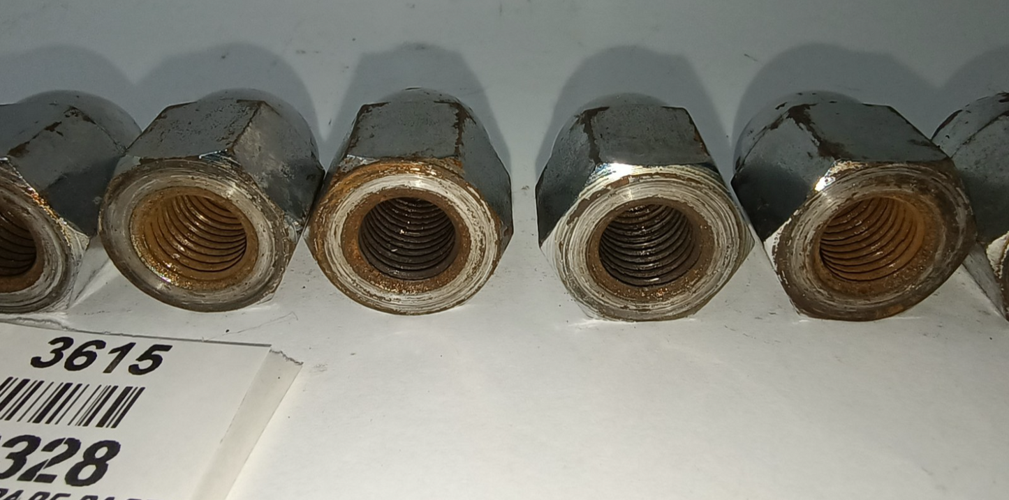 Jaguar Original Chrome  Acorn / Domed Cylinder Head Nuts Used C2328 7/16 UNF12