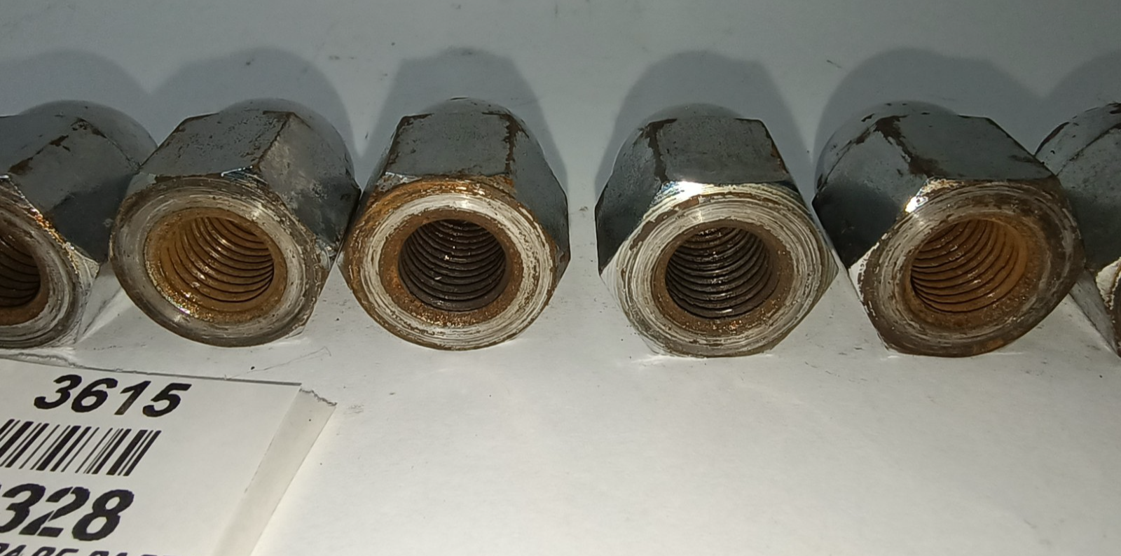 Jaguar Original Chrome  Acorn / Domed Cylinder Head Nuts Used C2328 7/16 UNF12