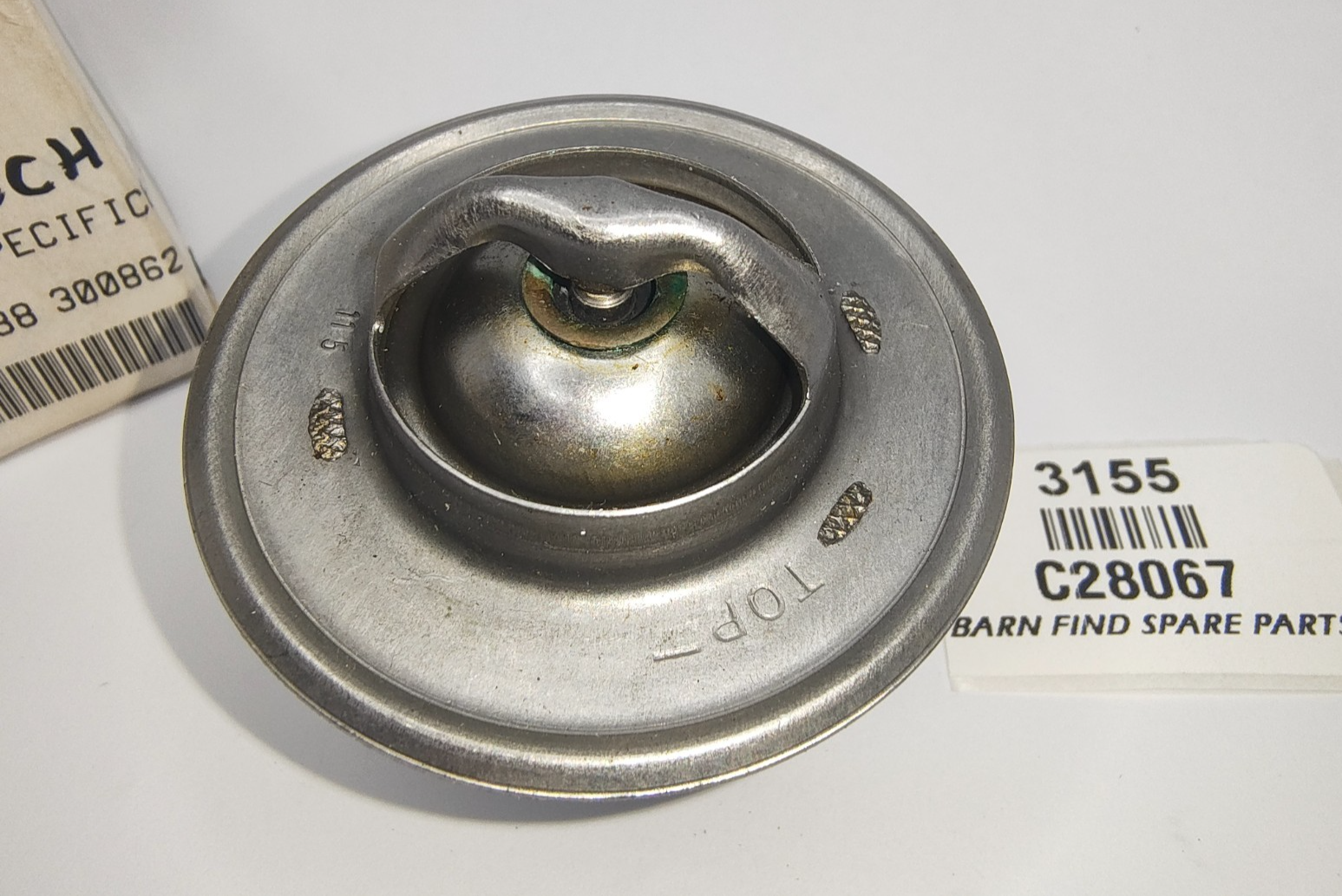 74 Degree Waxstat Spring Loaded C28067 Jaguar thermostat New Old Stock3