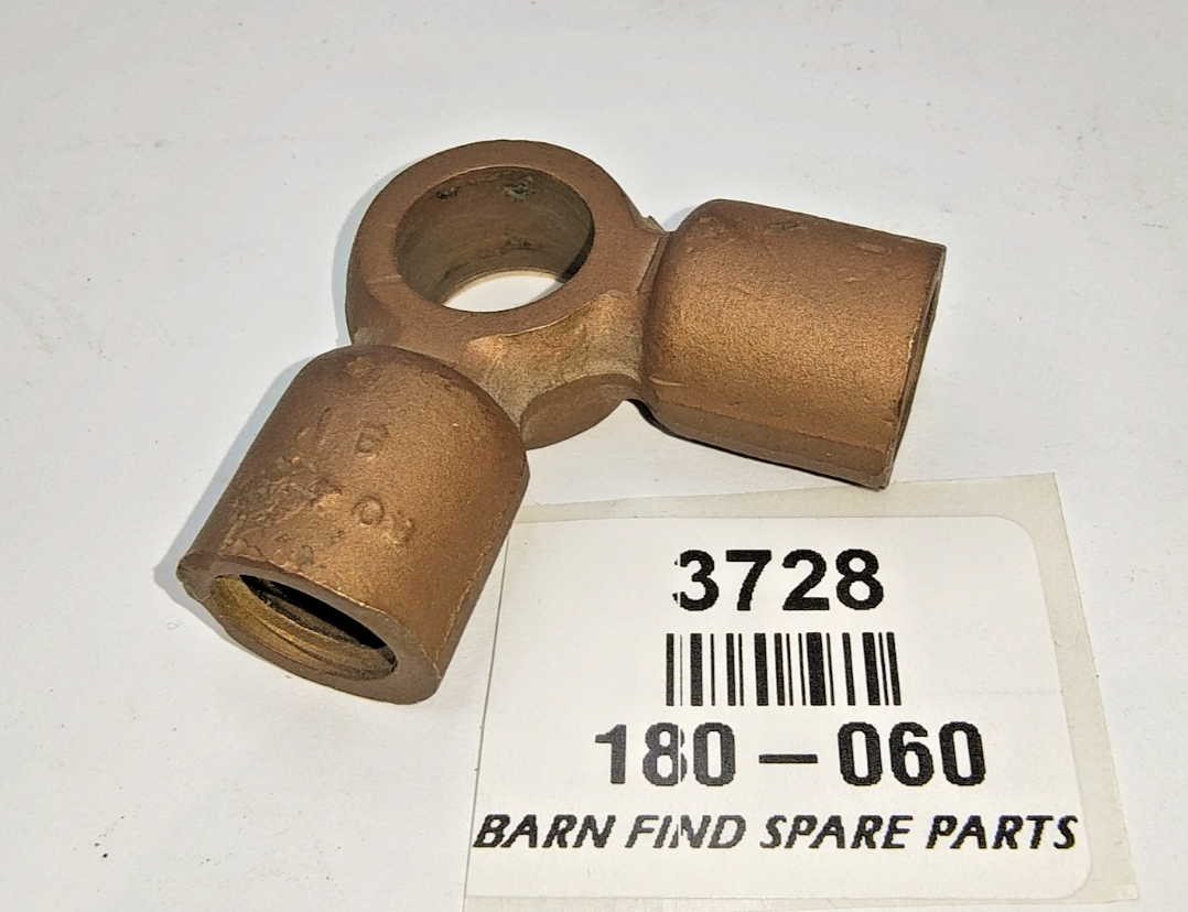 New Old Stock MG TC Brake BANJO fitting, 2 way,  rear master cylinder 180-0601